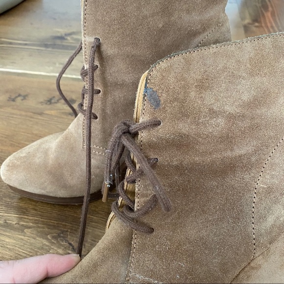 COPY - KORS Michael Kors suede wedge booties - Picture 8 of 8